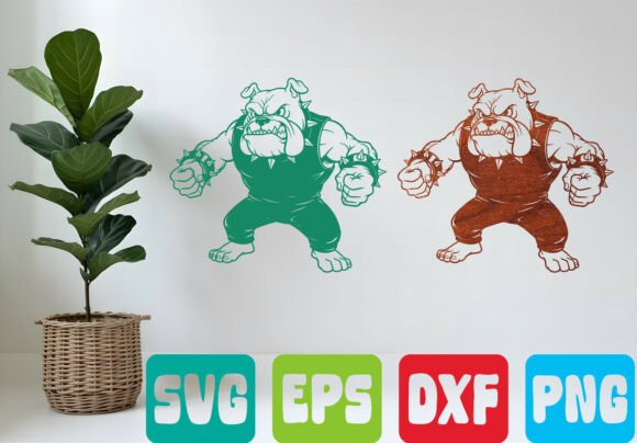 Angry Bulldog SVG: Bold Graphics for T-Shirt Designs