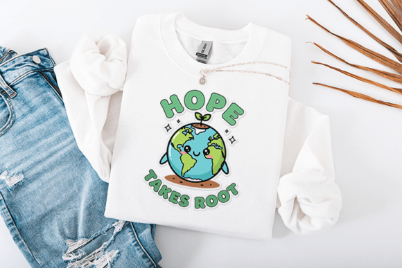 Hope Takes Root Earth Day Graphics for T-Shirt Designs