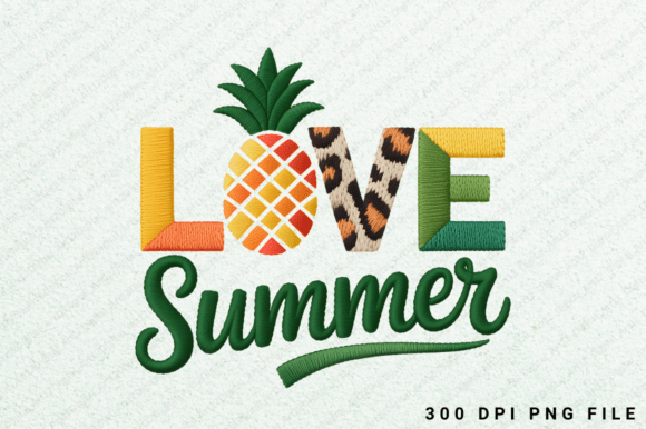 Love Summer PNG: Graphics for T-Shirt Designs