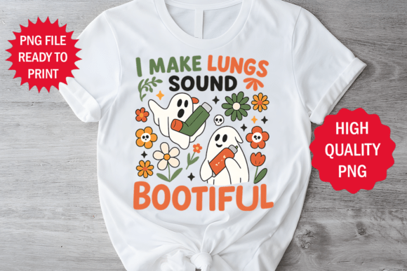 Lung Sound Bootiful Floral Graphics for T-Shirt Designs