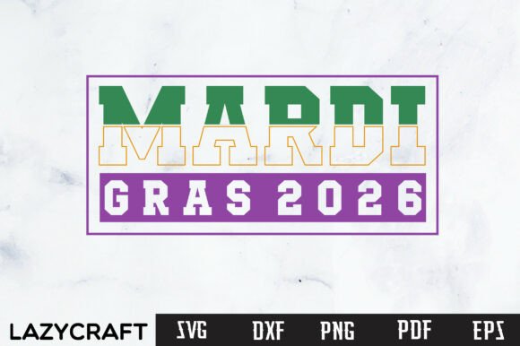 Mardi Gras 2026 Graphics for T-Shirt Designs