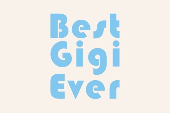 Retro Best Gigi Ever SVG: Graphics & T-Shirt Designs