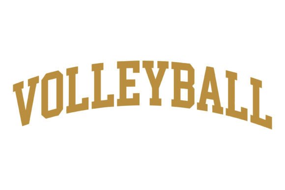 Volleyball Varsity Typography Graphics for T-Shirt Designs